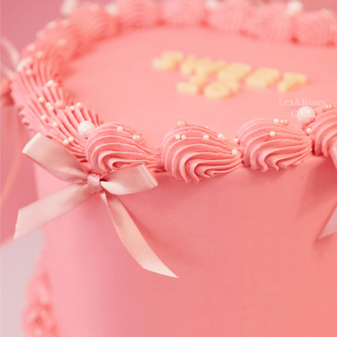 Pink Heart Cake