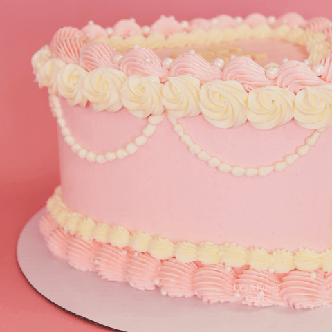 Light Pink Heart Cake