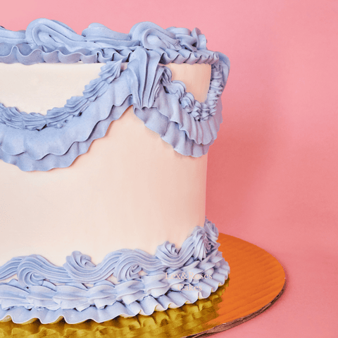 Baby Blue & Cream Cake