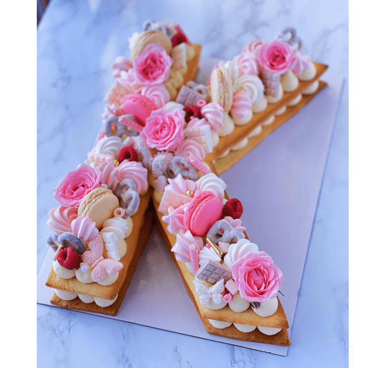 C is for classy 💕 Beautiful letter cakes . . #cakesandcopty #lettercakes  #signaturestyle #rosegoldcake #heartgems #geodehearts #cakedesign … |  Instagram